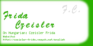 frida czeisler business card